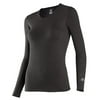ColdPruf Women's Performance Single Layer Long Sleeve Crew Neck Top, Black, X-Large