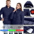 thumbnail image 6 of Wowcloth Heated Jacket for Men and Women, Smart Thermostat USB Powered, Heating Control with Detachable Hood, Winter Warm Cotton Material for Outdoor Activities and Daily Use, 6 of 6