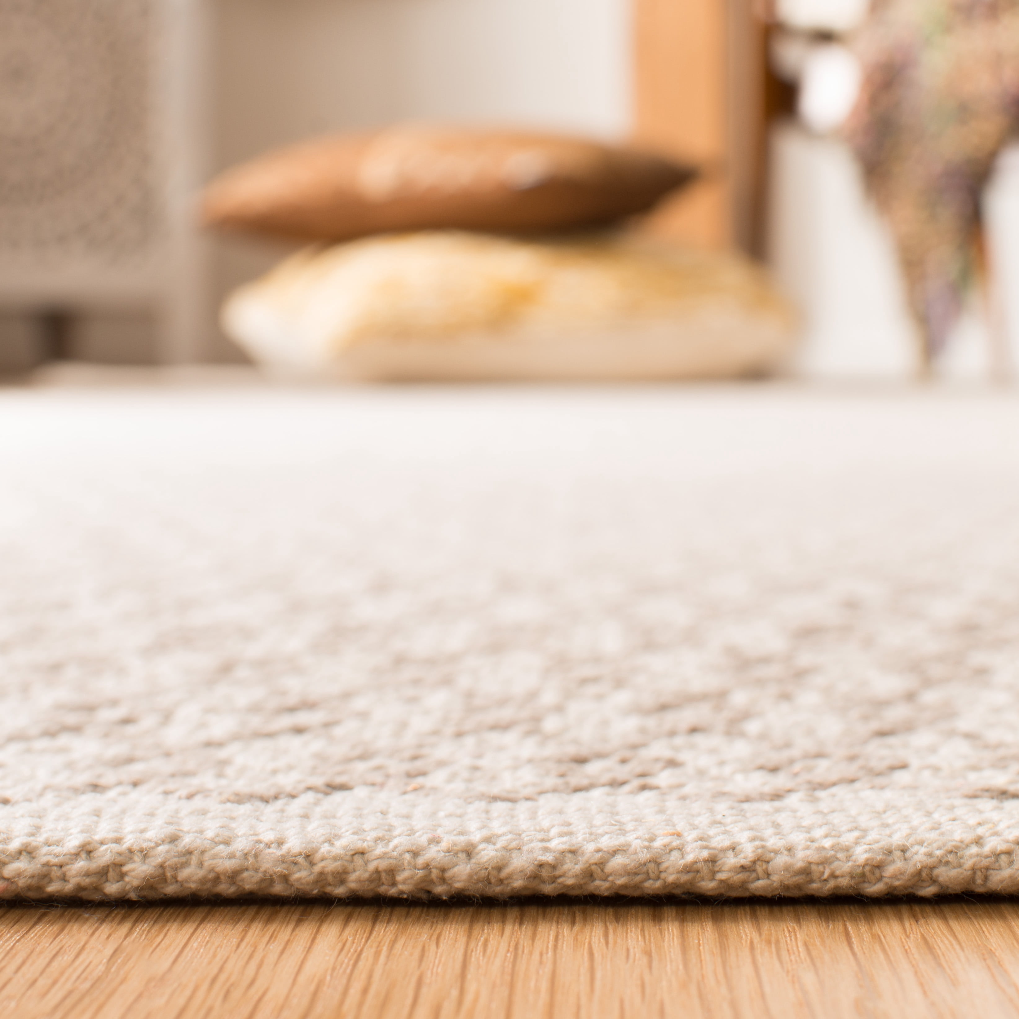 SAFAVIEH Montauk Nazca Geometric Cotton Area Rug, Ivory/Grey, 9' x 12'