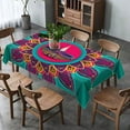 thumbnail image 5 of Happy Diwali Tablecloth Indian Festival of Lights Party Decoration Deepavali Decor Kitchen Dining Room Table Cloth, 5 of 5