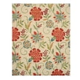 thumbnail image 4 of EORC Ivory Hand-Tufted Wool Transitional Spring Garden Rug, 6' Round, 4 of 5