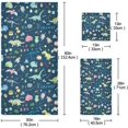 thumbnail image 2 of Coolnut 3 PCS Towel Cute Dinosaur Cotton Bath Towel Set (1 Bath Towel, 1 Hand Towel, 1 Washcloth) for Bathroom, Super Soft and Quick Dry Towels, 2 of 6