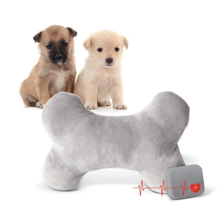 UPC: 0655199636297 | K&H Pet Products Mother s Heartbeat Calming Dog Toy Bone Pillow Gray Medium Breed Heartbeat 10 Inch