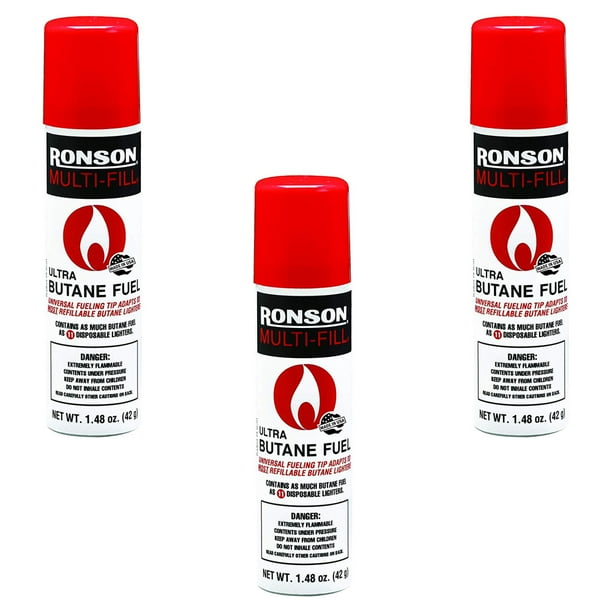 Ronson Fuel Ultra Butane Multi-Fill (Pack of 3) - Walmart.ca
