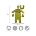 thumbnail image 5 of elope Grinch Deluxe Jumpsuit Women's Halloween Fancy-Dress Costume for Adult, S, 5 of 10