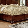 thumbnail image 2 of Furniture of America Sorella Traditional Solid Wood Cal King Panel Bed in Cherry, 2 of 6
