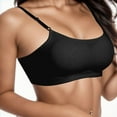 thumbnail image 2 of Sngxgn Workout Sports Bras Women Padded Backless Strapy Minimal Crop Top(Black,S), 2 of 5