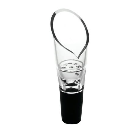 True Aerial Aerating Wine Pourer Drip Free, Aerating Pour Spout, Set of 1
