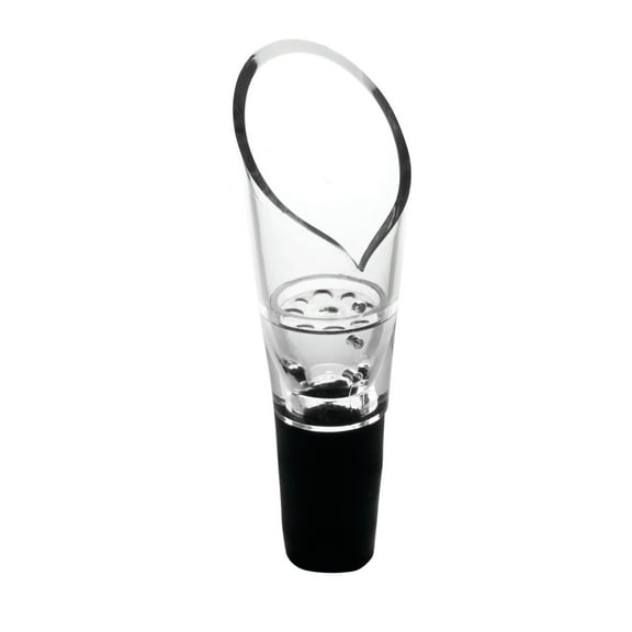 True Aerial Aerating Wine Pourer Drip Free, Aerating Pour Spout, Set of 1