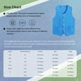 thumbnail image 5 of RUNQHUI Unisex Kids Volunteer Activity Vest Button Up Waistcoat Boys Girls Waiter Bartender Uniform Sky Blue L/12, 5 of 5
