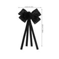 thumbnail image 2 of GAXIRE Brooch Necktie for Women Black 1Pack Elegant Bow Brooch for Weddings, 2 of 8