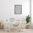 thumbnail image 2 of Stupell Industries Dominant Patterned Perpendicular Lines Modern Minimal Abstraction, 24 x 30, Designed by Leah Straatsma, 2 of 7