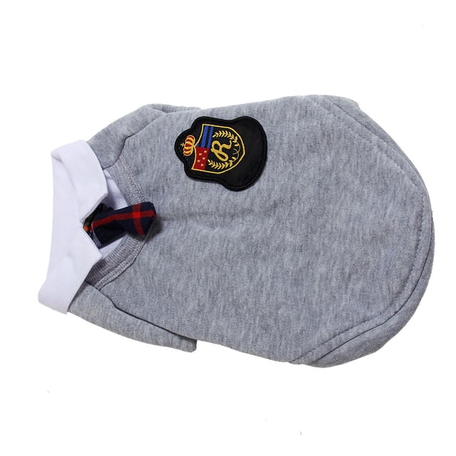 Ropa para Mascotas Bling Bling Estilo Campus Poliéster Suave y Cómodo Corbata para Hombres Gris XL