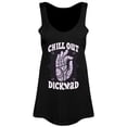 thumbnail image 1 of Grindstore - Camiseta Sin Mangas Chill Out Dickwad para Mujer (Negro), 1 of 3