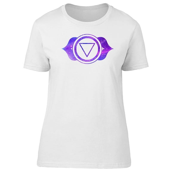 Ajna Chakra Galaxy Pattern T-Shirt Women -Image by Shutterstock, Female Medium