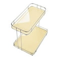 thumbnail image 5 of Bathroom Counter Organizer Cup and Mugs Holder Multiuse 2 Tiers Cosmetic Organizer for Kitchen Desktop Coffee Table Tabletop Dressing Table Aureate, 5 of 8