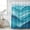 Aqua, variant on Gray Striped Shower Curtain, Waterproof Shower Curtains for Bathroom, Modern Abstract Art Wave Moire Gradient Washable Fabric Bathtub Curtain Set Bath Decor with 12 Hooks Extra Long 72"x96"