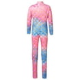 thumbnail image 2 of YONGHS Kids Girls Long Sleeve Full Body Mermaid Unitard Turtleneck Bodysuit for Dance Gymnastics Type D 7-8, 2 of 7