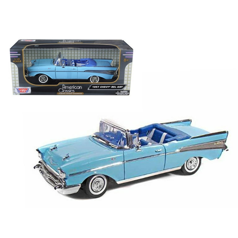 1957 Chevrolet Bel Air ミニカー 1957 Chevy Bel Air Convertible, Pink - Auto World AWSS128