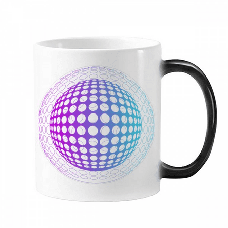 

Dot Sphere Surrounded Closely Mug Changing Color Cup Morphing Heat Sensitive 12oz