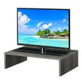 thumbnail image 3 of Pemberly Row Contemporary Wood Large Monitor Riser for TVs up to 23" in Gray, 3 of 5