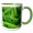 Green/White, variant on 3drose, Foxtail Fern, Asparagus Densiflorus Myers - Na01 Aje0125 - Adam Jones, 15oz Two-tone Green Mug