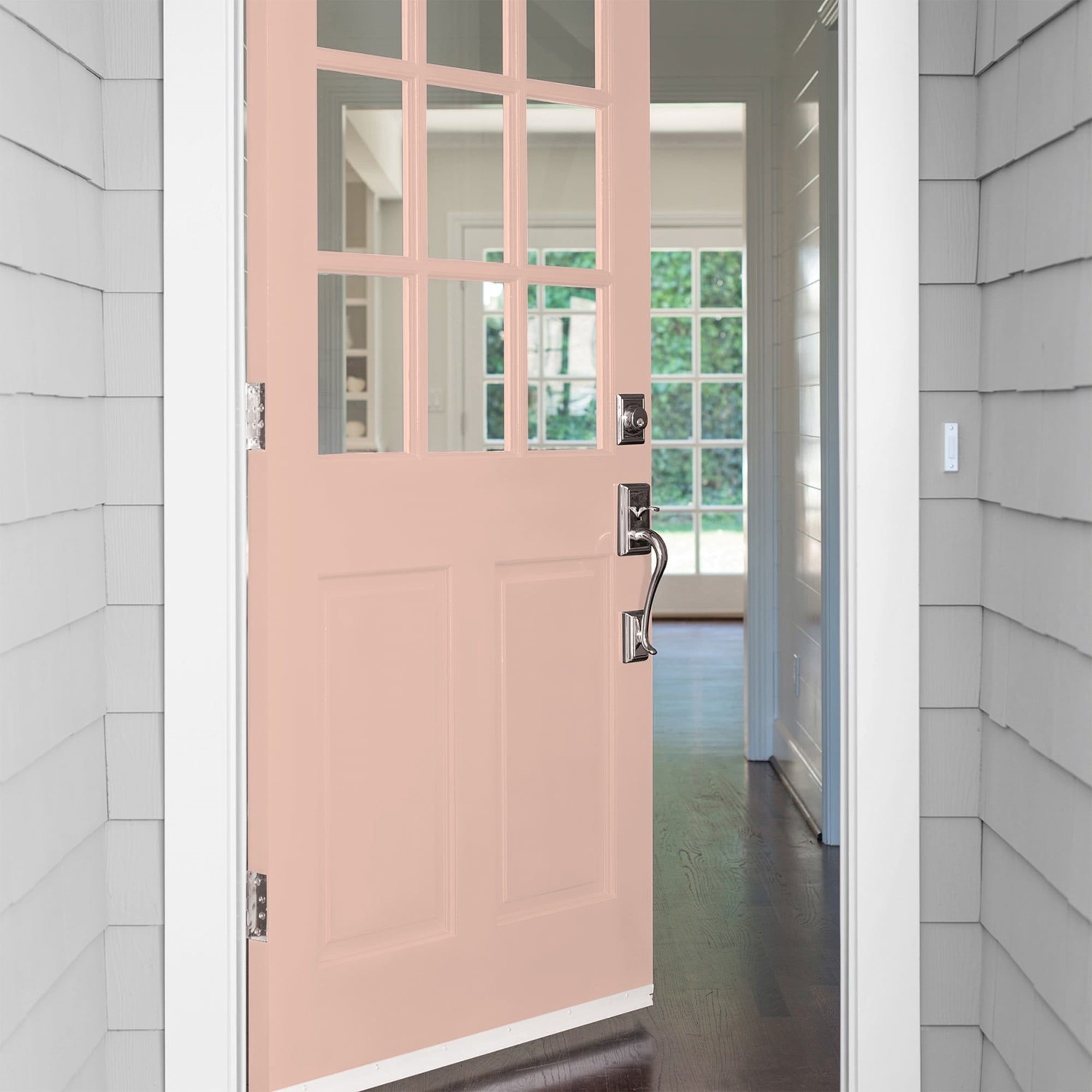 Glidden HEP Adorable / Orange Satin Exterior Paint with Primer, 1 Quart