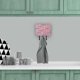 thumbnail image 4 of ""Caroline'S Treasures Clips De Papel Organizados En Acuarela, Gancho De Pared Rosa, Triple Multicolor"", 4 of 4