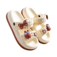 thumbnail image 4 of Uobin Toddler Slide Sandals Boys Girls Adjustable Strap Slippers Kids Non- Open Toe Sandals Shower Bathroom Beach Pool Shoes, 4 of 4