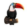 thumbnail image 2 of Novelty Resin Toucan Model Decoration Bird Figurine Patio Hanging Kids Toys 3 Old color 2 DYNWAVEMX Figura de pájaro en miniatura, 2 of 8
