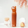 thumbnail image 3 of Zak Designs Harmony Water Bottle for Travel or At Home, 32oz Recycled Stainless Steel is Leak-Proof and Vacuum Insulated with Straw Lid and Carry Handle (Sienna Red), 3 of 9
