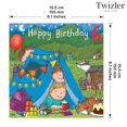 thumbnail image 3 of Twizler 6th Birthday Card for Boys - Camping - Children's Age 6 Happy Birthday Greeting Card for Son Grandson Nephew Kids, 3 of 5