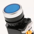 thumbnail image 3 of Interruptor De Empuje Táctil Momentáneo 22mm Mini Interruptor De Botón cendido / Apagado tres Azul Yotijar Botón pulsador momentáneo, 3 of 8
