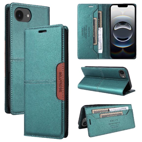 Case for FLOODKING iPhone 16e RFID Blocking Wallet Flip Cover Shockproof