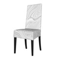 thumbnail image 1 of Dining Chair Back Cover, Water Washing, Disassembly Chair Sleeve Sliding Cover Protective Cover-White Marbling Pattern Chair Protectors Seat Covers, 1 of 8