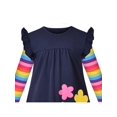 thumbnail image 4 of Robe Fille Marguerite Colorée Arc-en-Ciel Manches Longues Coton 7 Ans, 4 of 6