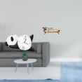 thumbnail image 2 of Moderno Y Bonito Reloj De Pared De Panda Y Sofá Cama De Madera En Miniatura, Muebles De Bricolaje Para Sala De Estar Y Decoración De Casa De Muñecas 1/12, Práctico Y Resistente Para El Hogar., 2 of 8