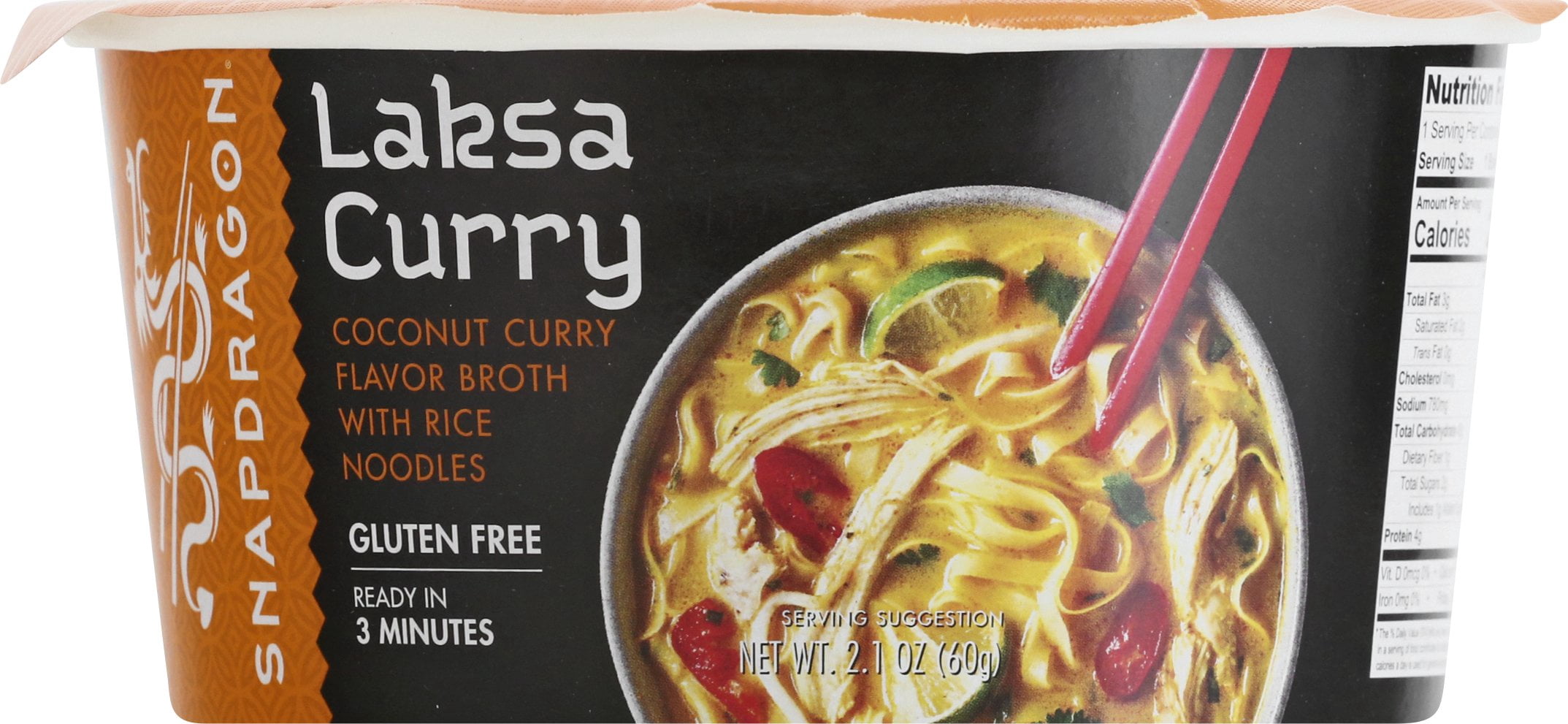 (Price/Case)Snapdragon Foods - Rice Ndl Bwl Singapr Cury - Case of 6 - 2.1 OZ
