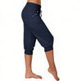 thumbnail image 5 of Tumotour Yoga Shorts For Women Workout Out Elastic High Waisted Drawstring Pocket Yoga Gym Cropped Trousers Athletic Leggings Shorts Sport Shorts Lightweight Biker Shorts, 5 of 9