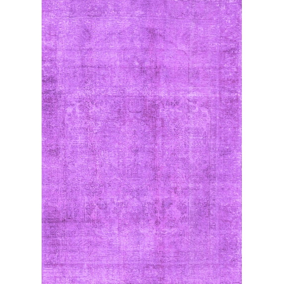 Ahgly Company Indoor Rectangle Persian Purple Traditional Area Rugs, 2' x 5'