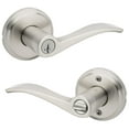 thumbnail image 3 of Kwikset 740Sel-S Sedona Single Cylinder Keyed Entry Door Lever Set - Black, 3 of 7