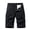 Black-Q7, variant on Homeyce Men's Cargo Shorts Multi Pocket Elastic Waistband Short Drawstring Ripstop Straight Leg Cargo Shorts Relaxed-Fit Summer Outdoor Activities Casual Bottom,Gray S