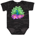 thumbnail image 3 of Inktastic Peacock and Flowers Boys or Girls Baby Bodysuit, 3 of 5