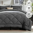 thumbnail image 2 of Soft Queen Size Comforter Duvet InsertLightweight Down Alternative Comforter with Corner TabsFluffy Breathable Machine Washable Diamond Stitching ( &#x&#), 2 of 8