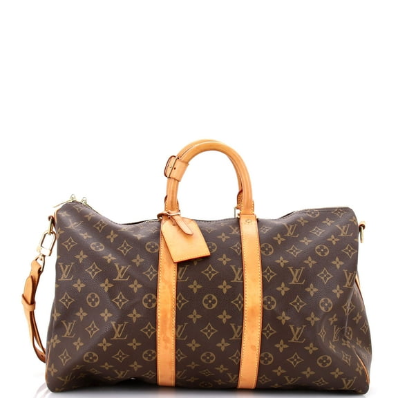 Pre-Owned Keepall Bandouliere Bag Monogram Canvas 45 By Rebag