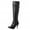 Black, variant on Women Thin High Heel Over Knee Boots Fashion Snow Long Boot Warm Winter Shoes