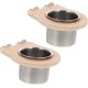 thumbnail image 2 of Comedero de Acero Inoxidable para Pájaros con Marco de Madera | Comedero Colgante y Bebedero para Loros, Cacatúas y Periquitos | Cuenco Apto para Jaulas, Apto para Uso Alimentario, 2 of 6