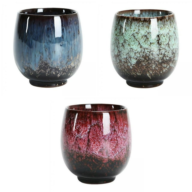 Taza de Té de Cerámica de 3 Piezas Taza de Té de Taza de perfecl Taza de ceramica