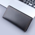 thumbnail image 2 of Stylago Men's Long Wallet with ID Window RFID Blocking Bifold Leather Purses Credit Card Holder Work Business Wallets Black, 2 of 7