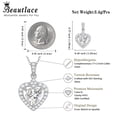 thumbnail image 6 of Beautlace 2 Carat Moissanite Necklace for Women,925 Stering Silver D Color VVS1 Heart Pendant Necklace Jewelry Gift for Birthday Christmas Anniversary Wedding, 6 of 11